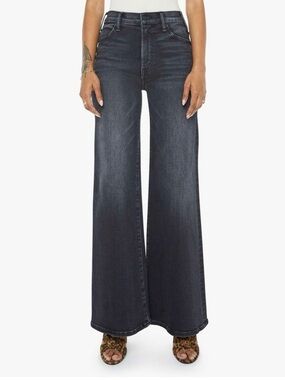 Mother denim lil Hustler Roller Sneak wide leg jeans Size 26
